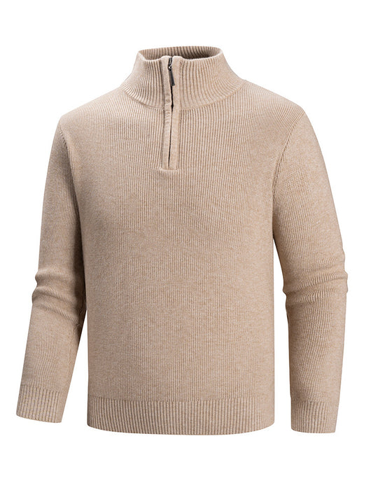 Herren Strickpullover mit hohem Kragen R&B