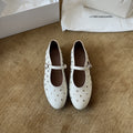 Damen Ballerinas mit modischem Riemchen und schimmernden Details R&B