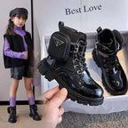 Damen modische Ankle Boots mit praktischen Taschen und robustem Profilsohle R&B