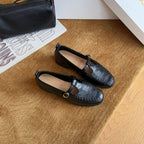 Damen Mokassins mit modischen Cut-Outs und elegantem Schnallenverschluss