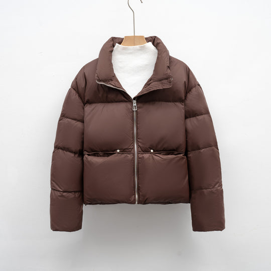 Damen hochwertige Steppjacke mit kurzem Schnitt R&B