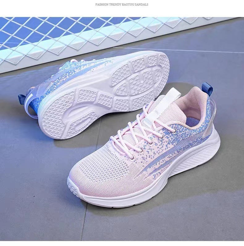 Damen Hochleistungs-Sneaker mit atmungsaktiver Strickoberfläche und dämpfender Sohle R&B