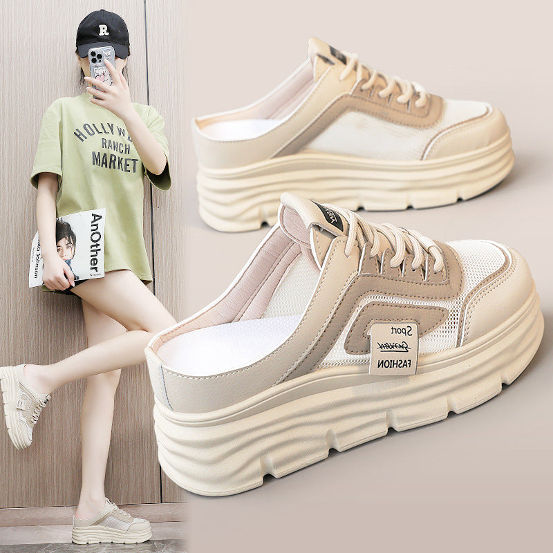 Damen Sportliche Sneakers mit hohem Plateau von R&B