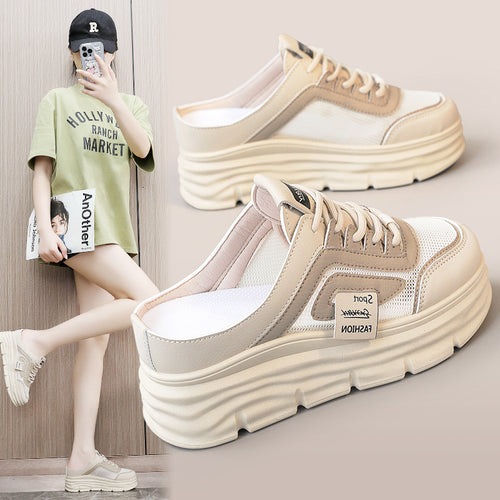 Damen Sportliche Sneakers mit hohem Plateau von R&B