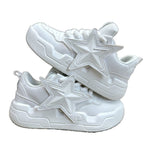 Damen Sportliche Sneakers mit strukturiertem Obermaterial und dämpfender Sohle