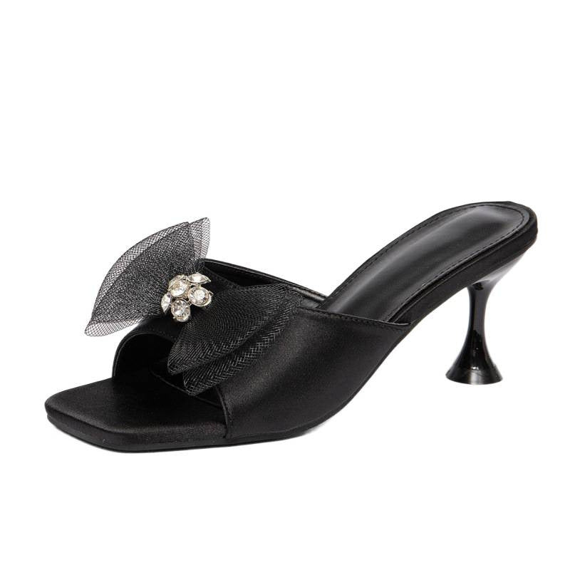 Damen Mules mit zierlicher Schleifenverzierung und eleganten Details R&B