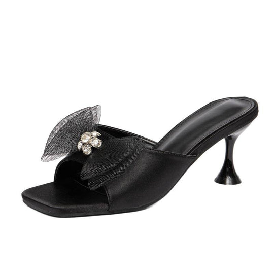 Damen Mules mit zierlicher Schleifenverzierung und eleganten Details R&B