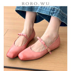 Damen Mary Jane Ballerinas mit edlem Riemenverschluss und komfortabler Sohle R&B