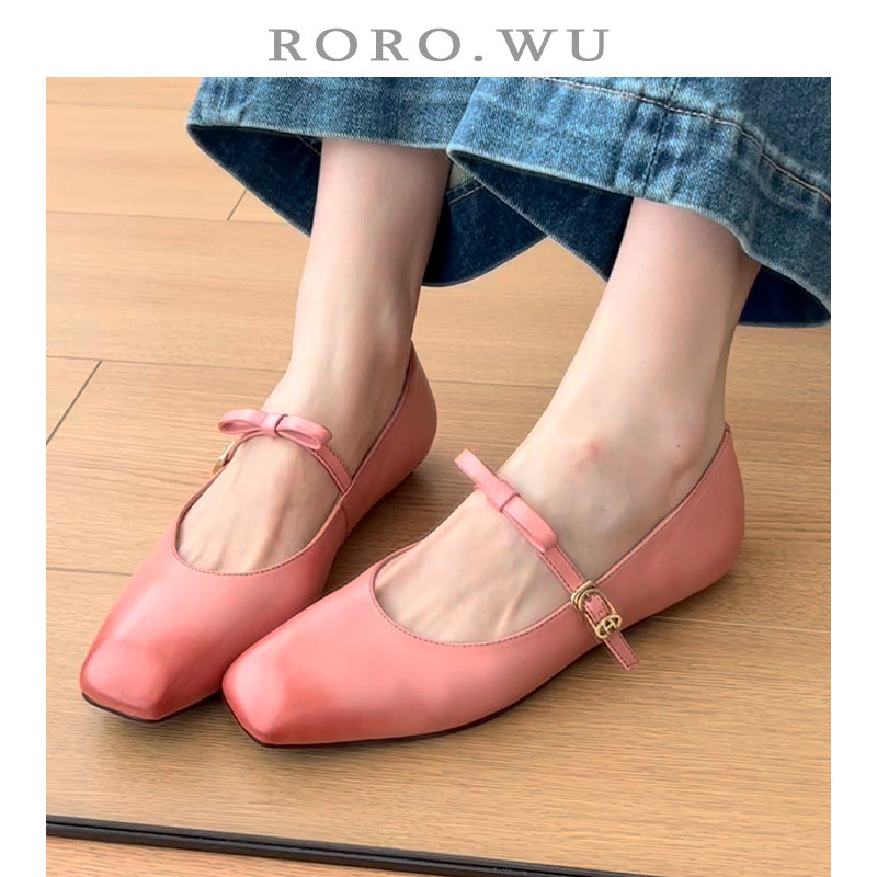Damen Mary Jane Ballerinas mit edlem Riemenverschluss und komfortabler Sohle R&B
