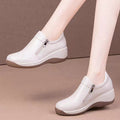 Damen Komfortable Slip-On Schuhe mit modischem Reißverschluss und gedämpfter Sohle R&B