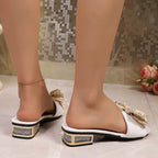 Damen Elegante Slipper mit modischem Schleifen-Design R&B