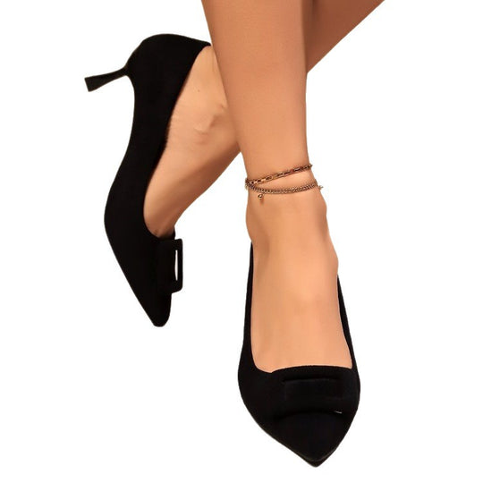 Damen elegante Stiletto-Pumps mit modischem Riemchen R&B