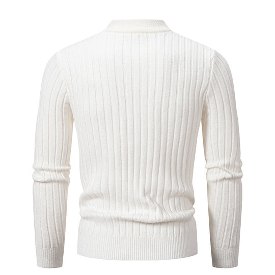 Herren Grobstrukturierter Rollkragenpullover R&B