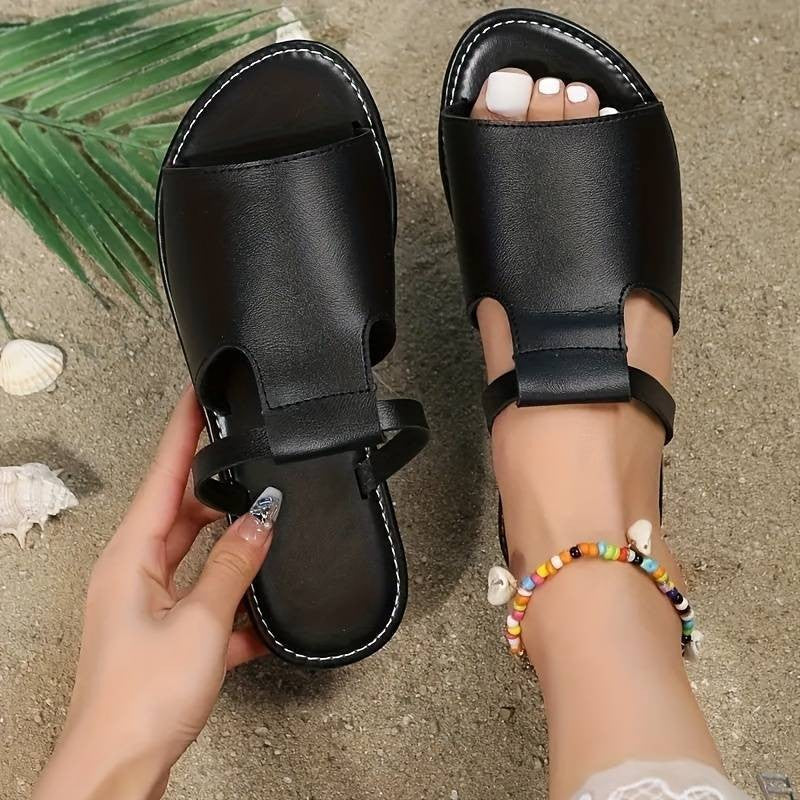 Damen elegante Freizeitsandalen mit modischem Riemchen-Design R&B