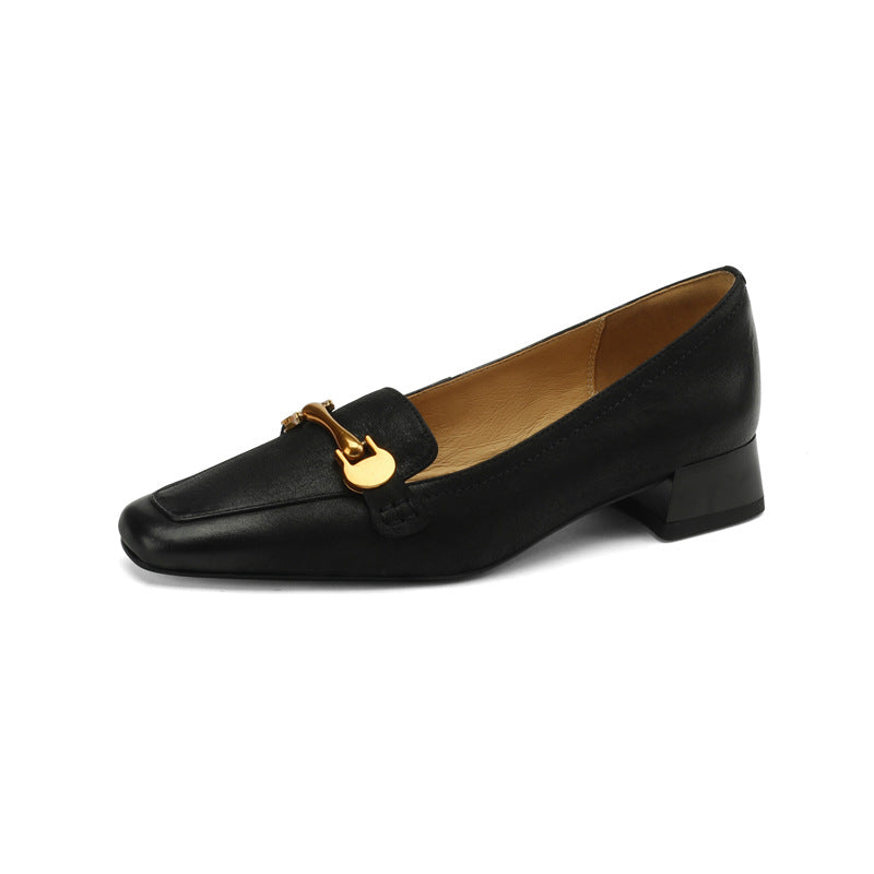 Damen elegante Slipper mit modischem Gürtel-Detail