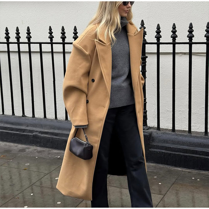 Damen eleganter Oversized-Trenchcoat R&B