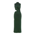 Damen Elegantes Maxikleid mit raffinierten Drapierungen und schlankem Schnitt R&B