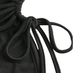Damen Bandeau-Oberteil mit modischem Wickeldesign und verstellbaren Riemen R&B