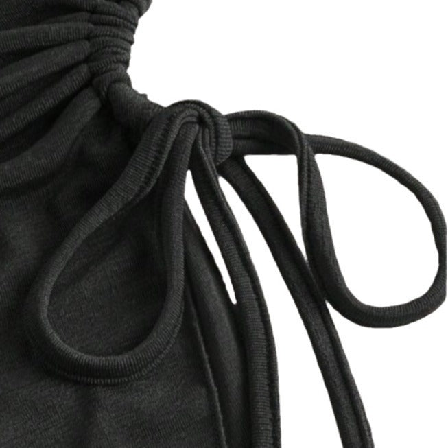 Damen Bandeau-Oberteil mit modischem Wickeldesign und verstellbaren Riemen R&B