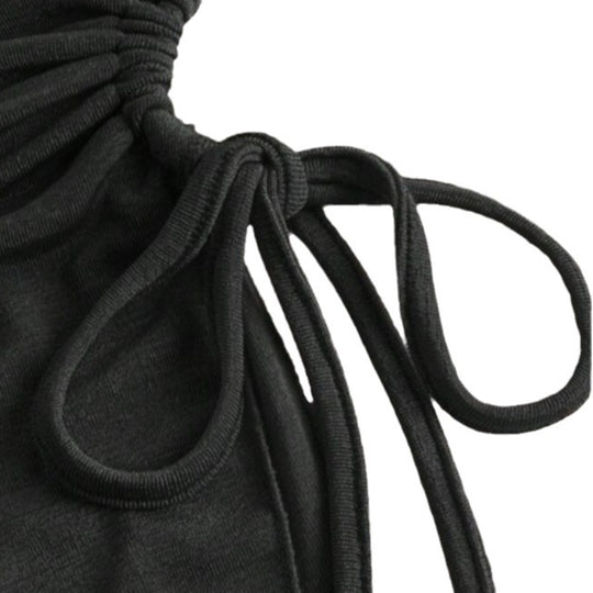 Damen Bandeau-Oberteil mit modischem Wickeldesign und verstellbaren Riemen R&B