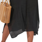 Damen Luftiges Strandkleid mit gehäkeltem Dekolleté R&B