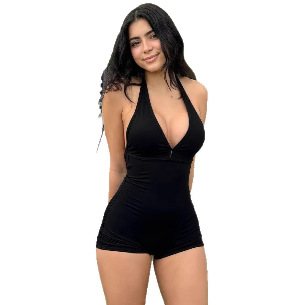 Damen Badeanzug mit elegantem V-Ausschnitt und figurschmeichelndem Schnitt R&B