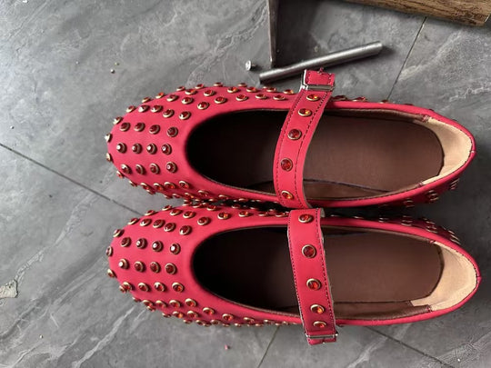 Damen modische Strass-Pantoletten mit verstellbarem Riemen R&B