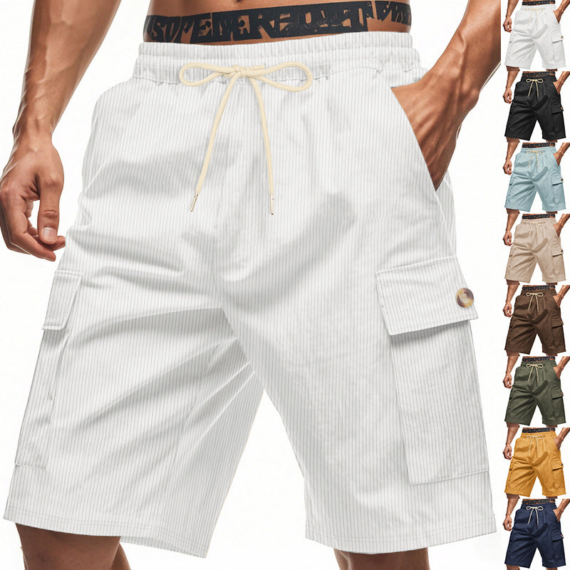 Herren Cargo-Shorts mit verstellbarem Kordelzug und praktischen Seitentaschen R&B