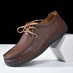 Herren Schnürschuhe im Mokassin-Stil mit rutschfester Sohle und handgenähter Verarbeitung R&B