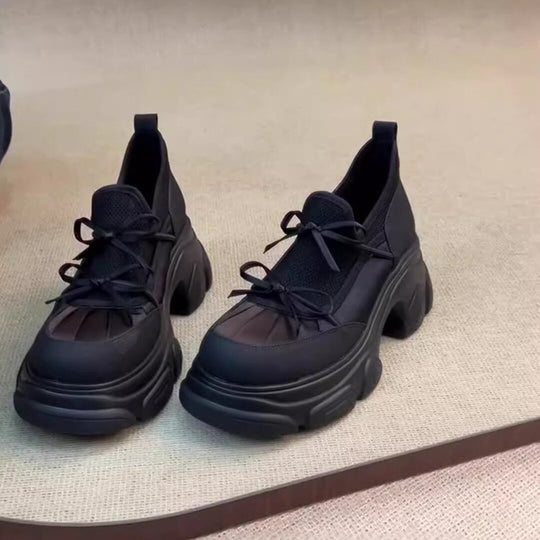 Damen modische Sneaker mit voluminösem Sohlenprofil und atmungsaktiver Oberfläche R&B