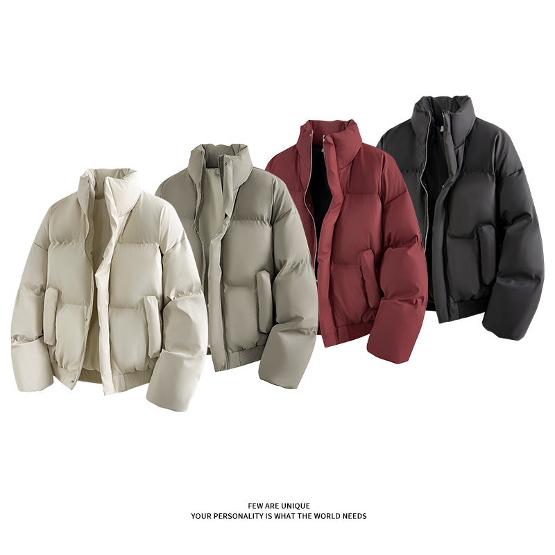 Herren Modische Steppjacke mit hohem Kragen und praktischen Taschen R&B