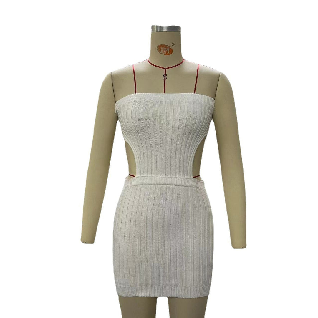 Damen figurbetontes Mini-Kleid mit Cut-Out-Details R&B