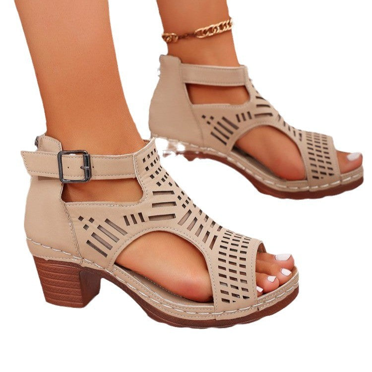 Damen offene Sandalen mit R&Brnem Schnitt und atmungsaktiver Gestaltung R&B