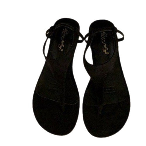 Damen Zehentrenner-Sandalen mit verstellbarem Riemen und rutschfester Sohle R&B