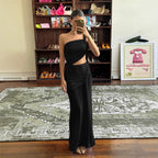 Damen Elegantes Wickelkleid mit asymmetrischem Schnitt und Raffung