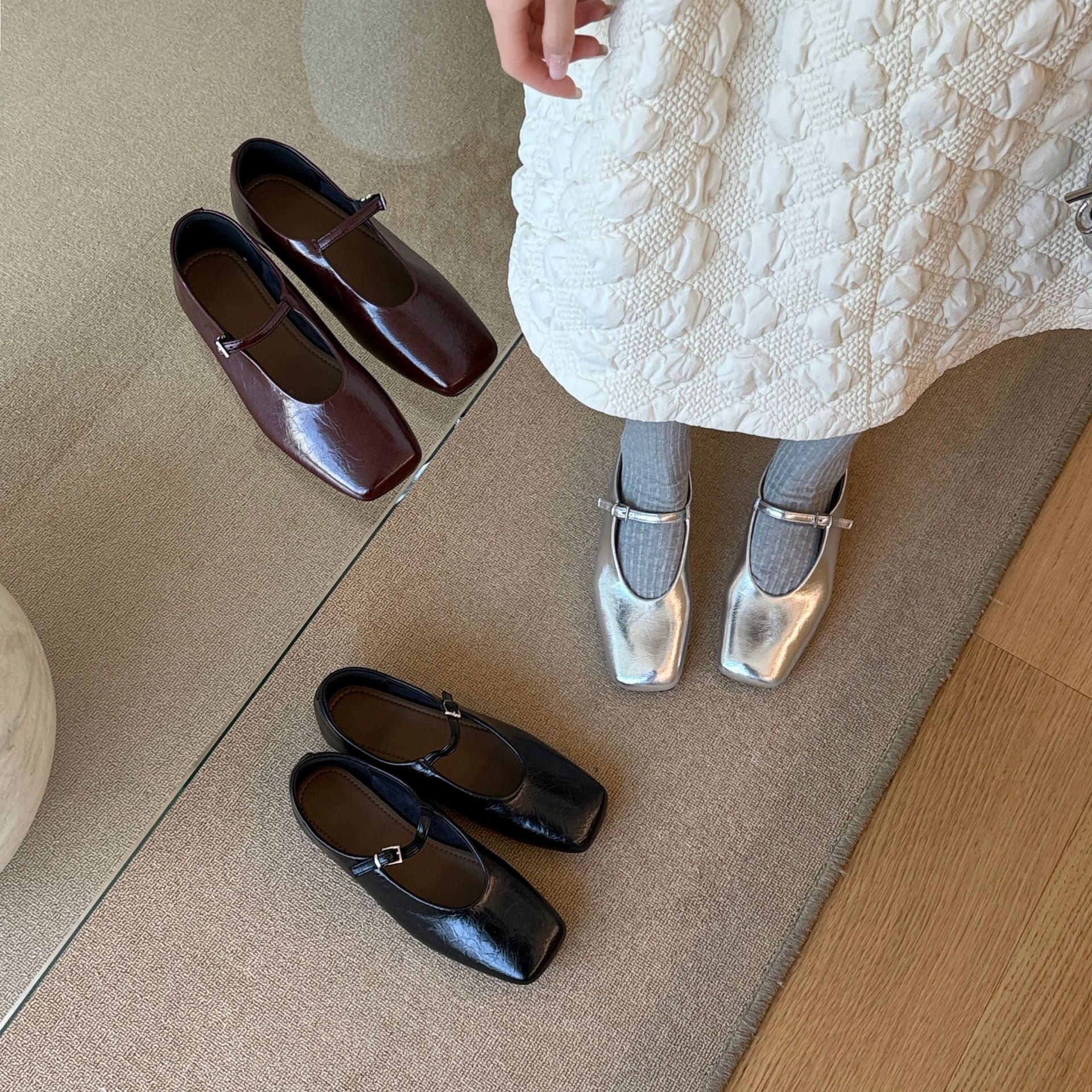 Damen elegante Slingback Schuhe R&B