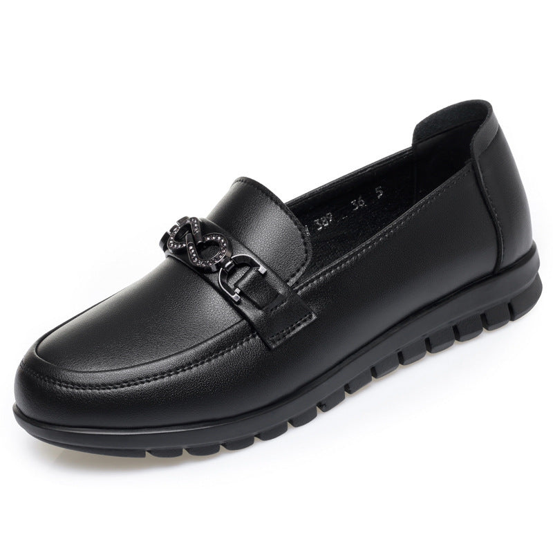 Damen Mokassins mit modischem Kettendetail und bequemer Sohle R&B