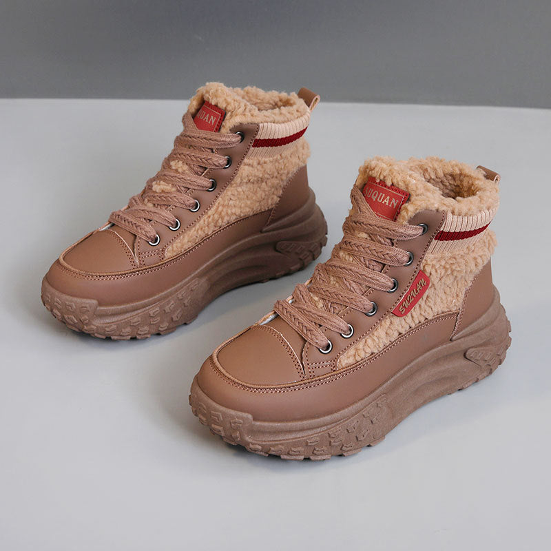 Damen Hochwertige Winter-Sneaker mit weichem Fleece-Innenfutter R&B