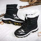 Damen warme Winterstiefel mit rutschfester Sohle und isolierendem Futter R&B