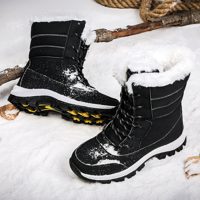 Damen warme Winterstiefel mit rutschfester Sohle und isolierendem Futter R&B