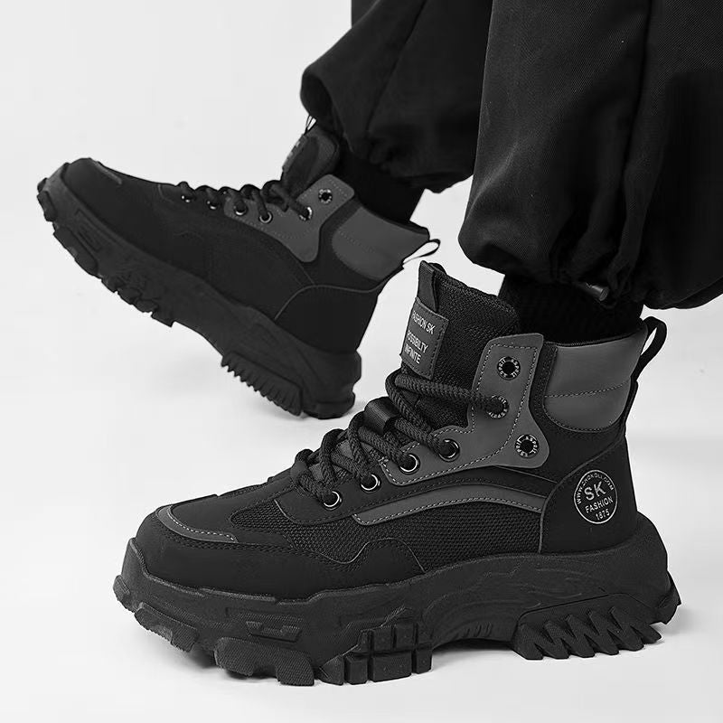 Damen Sportliche High-Top Sneakers mit rutschfester Sohle und stabiler Fersenkonstruktion