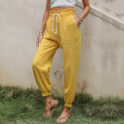 Damen lässige jersey Jogginghose mit elastischem Bund und praktischen Taschen R&B