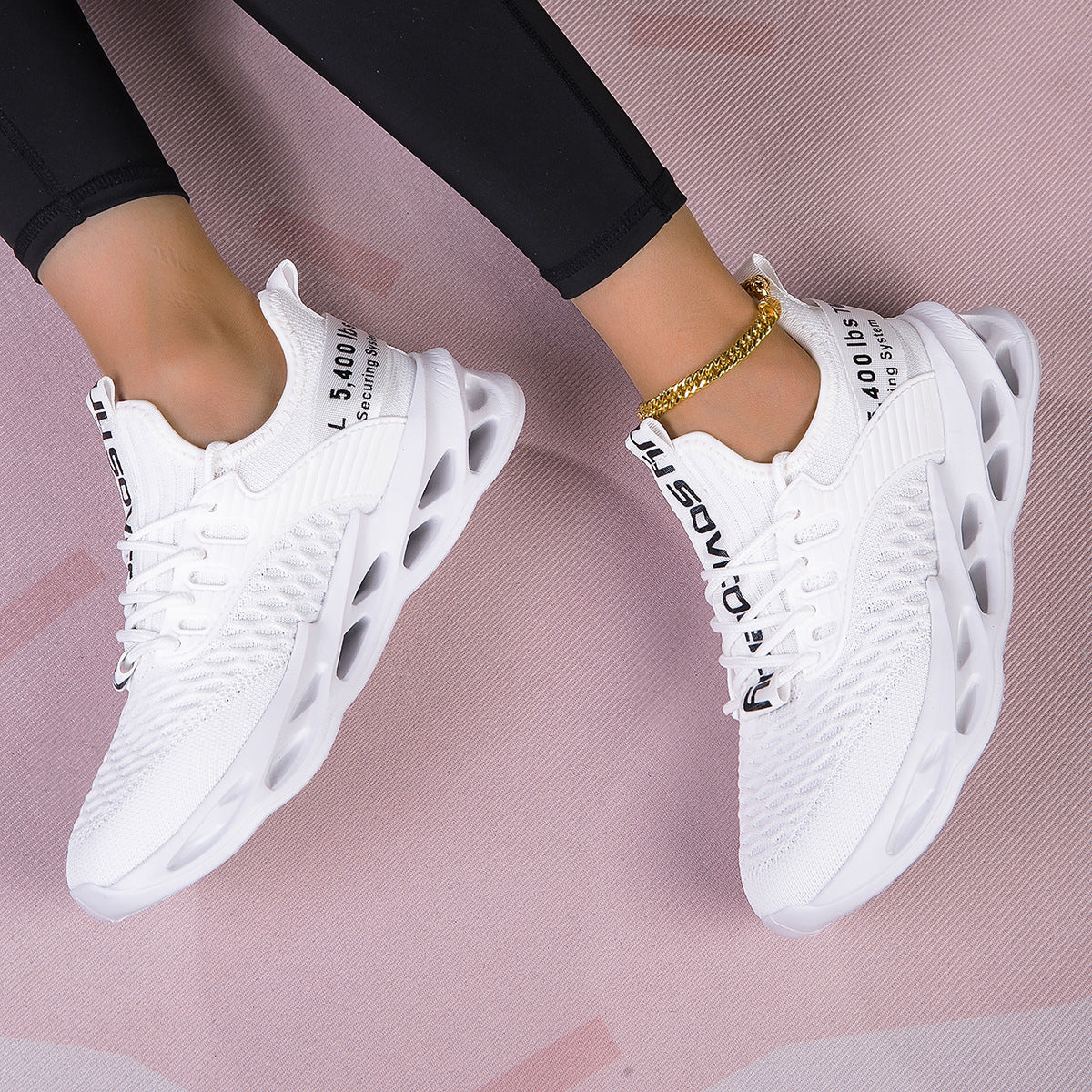 Damen Atmungsaktive Laufschuhe mit elastischem Obermaterial und griffiger Sohle R&B