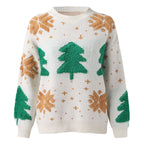 Damen Pullover mit auffälligem Wintermotiv R&B