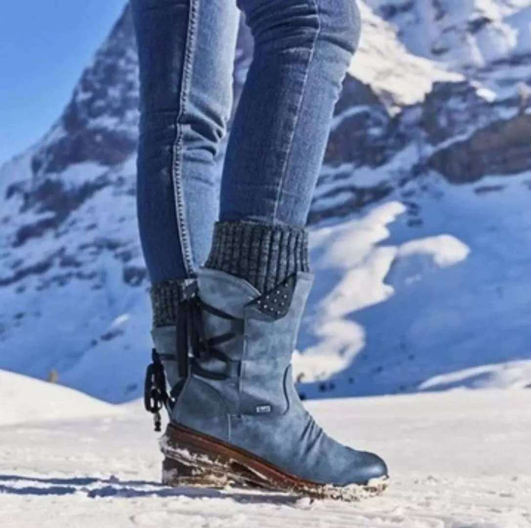 Damen modische Stiefeletten mit stylischen Details und praktischem Reißverschluss R&B