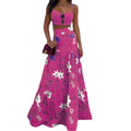 Damen Maxikleid mit floralem Design und schickem Bustier-Oberteil R&B