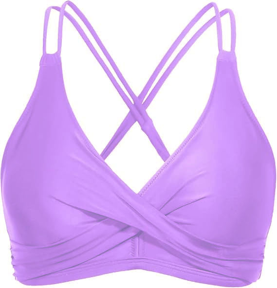 Damen Sportliches Bikinioberteil mit raffiniertem Wickeldesign R&B