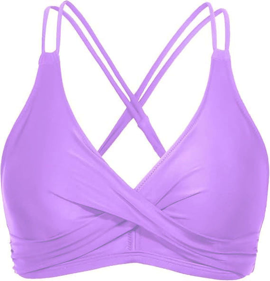 Damen Sportliches Bikinioberteil mit raffiniertem Wickeldesign R&B