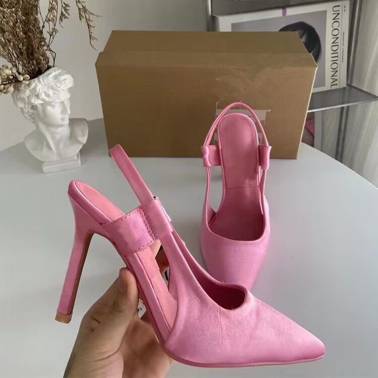 Damen Elegante Slingback-Pumps mit modischem Schnitt und hohem Absatz R&B