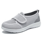 Damen Slip-On Gesundheitsschuhe mit flexiblem Klettverschluss Heidi Mode